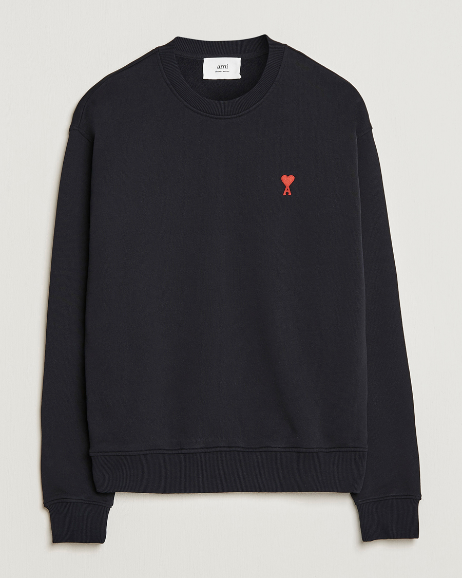 Herr | Tröjor | AMI | Heart Logo Sweatshirt Black