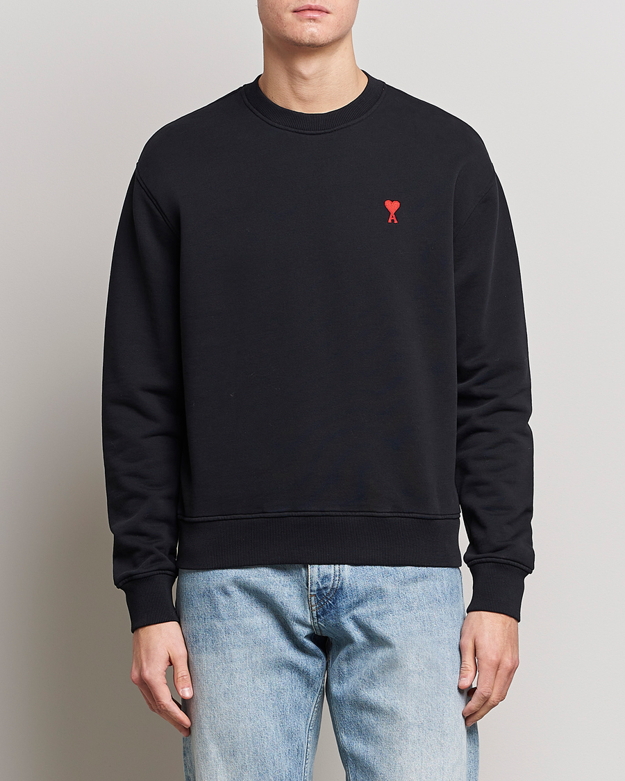 Herr | Tröjor | AMI | Heart Logo Sweatshirt Black