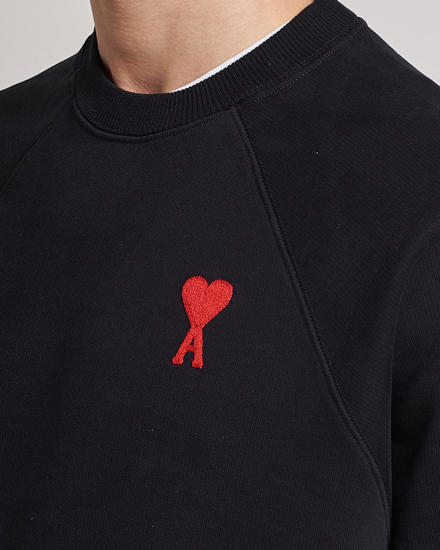 Herr | Tröjor | AMI | Big Heart Sweatshirt Black