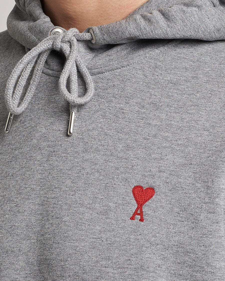Herr | Tröjor | AMI | Heart Logo Hoodie Heather Grey