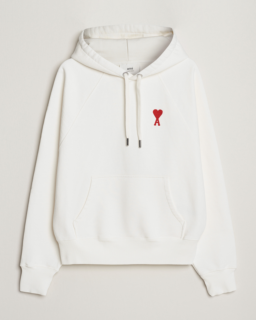 Herr | Tröjor | AMI | Big Heart Logo Hoodie Natural White