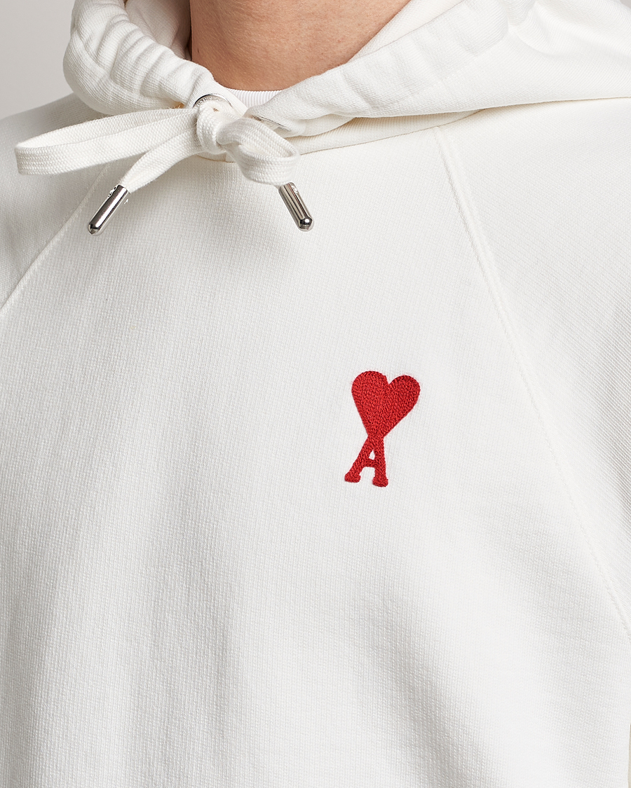 Herr | Tröjor | AMI | Big Heart Logo Hoodie Natural White