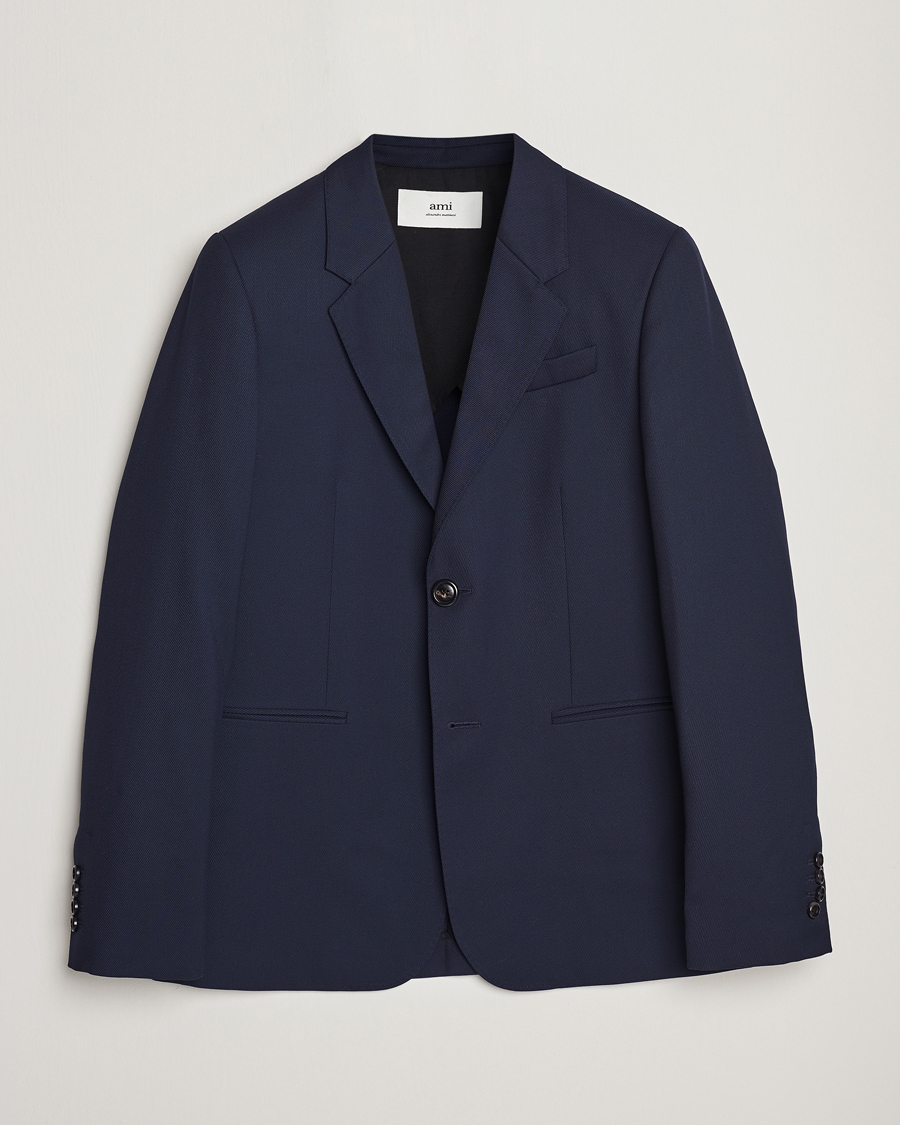 Herr | Kavajer | AMI | Wool Blazer Navy
