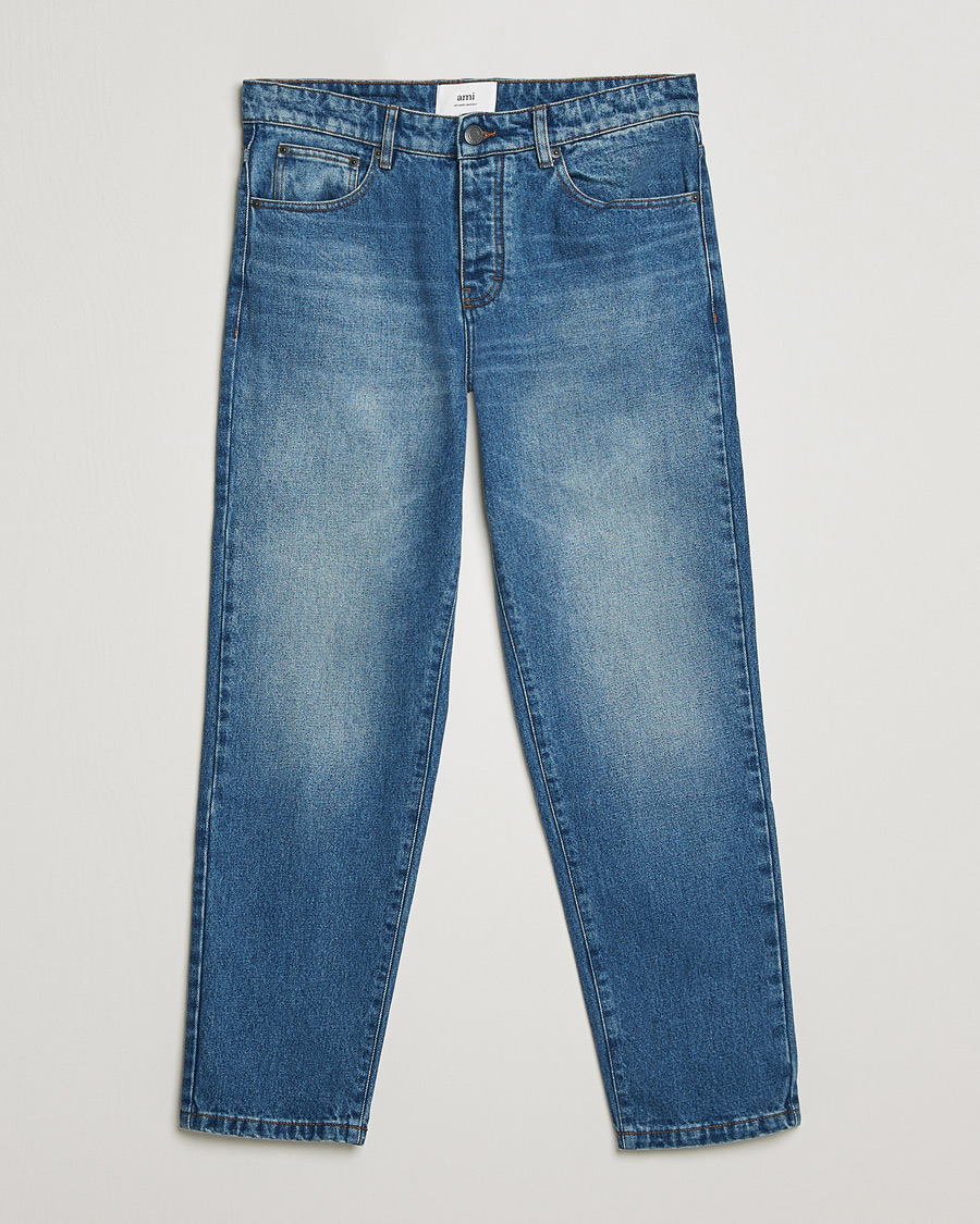 Herr | Jeans | AMI | Tapered Jeans Used Blue Wash