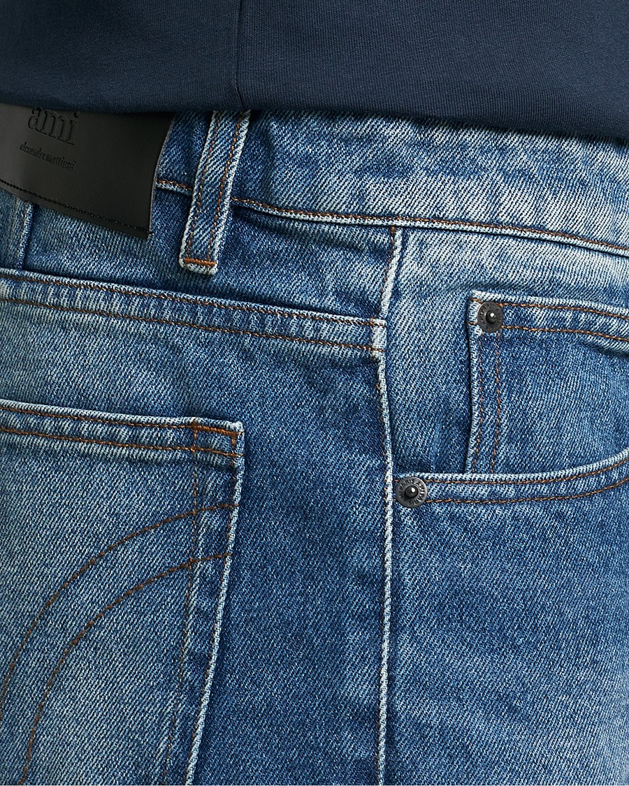 Herr | Jeans | AMI | Tapered Jeans Used Blue Wash