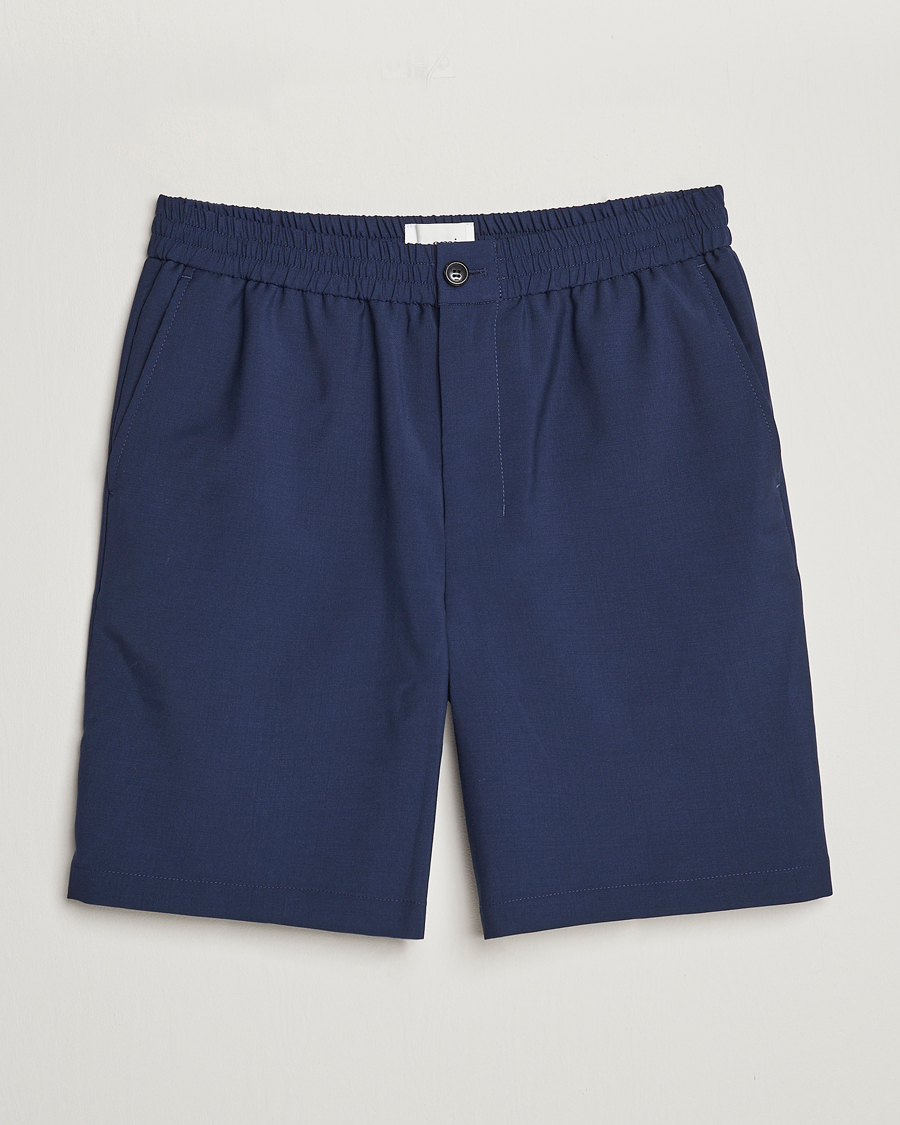 Herr | Shorts | AMI | Elasticated Waist Shorts Navy