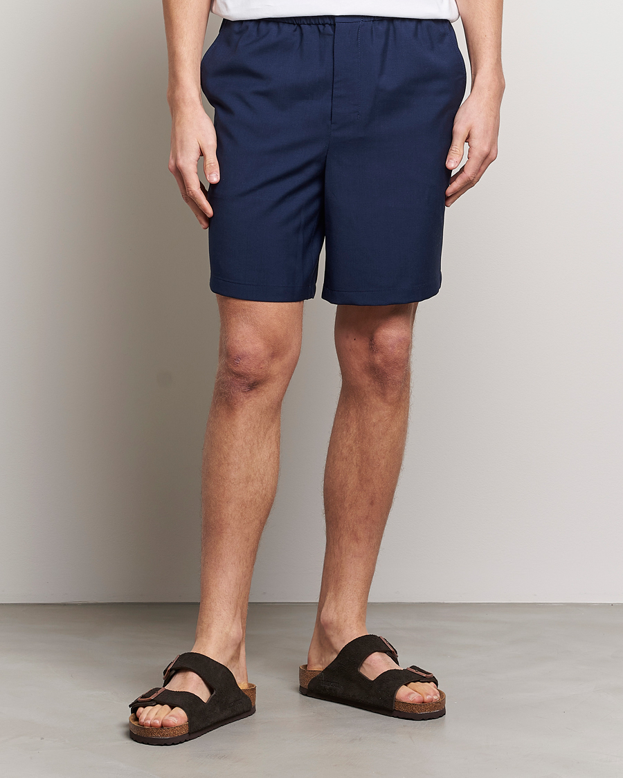 Herr | Shorts | AMI | Elasticated Waist Shorts Navy