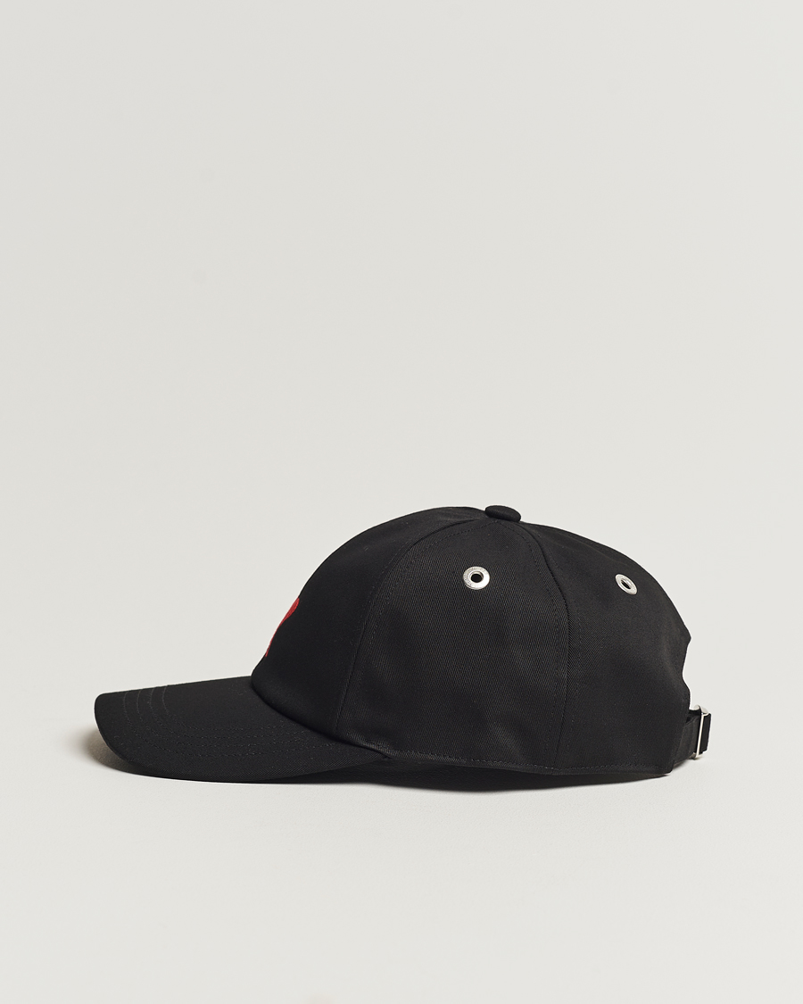 Herr | AMI Heart Logo Baseball Cap Black | AMI | Heart Logo Baseball Cap Black