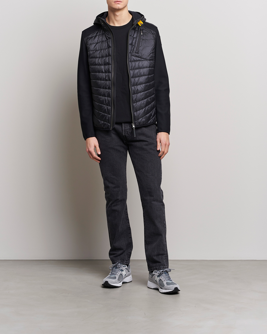 Herr | Jackor | Parajumpers | Nolan Mesh Hooded Hybrid Black