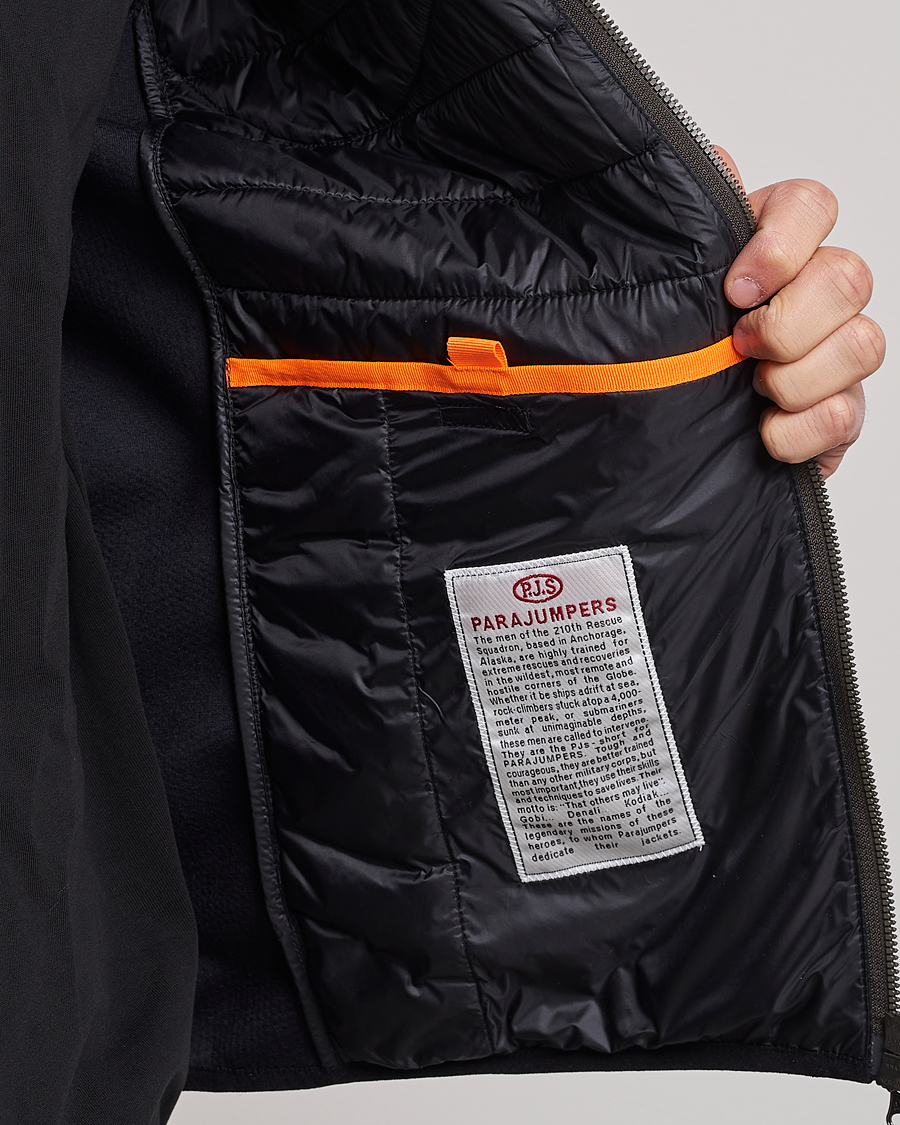 Herr | Jackor | Parajumpers | Nolan Mesh Hooded Hybrid Black