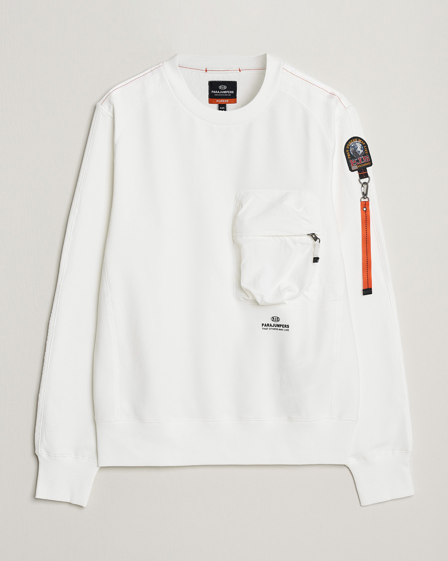 Herr | Tröjor | Parajumpers | Sabre Soft Crew Neck Sweatshirt Off White