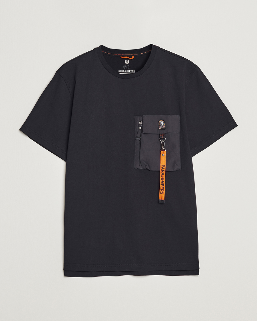Herr | T-Shirts | Parajumpers | Mojave Pocket Crew Neck Tee Black
