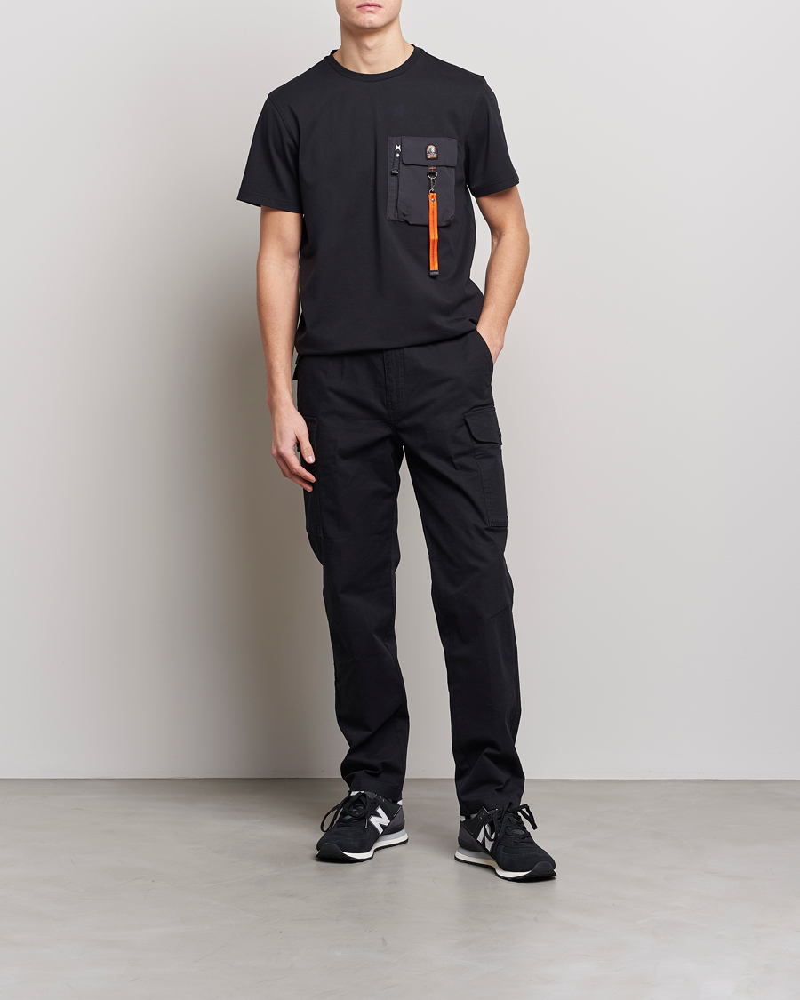 Herr | T-Shirts | Parajumpers | Mojave Pocket Crew Neck Tee Black