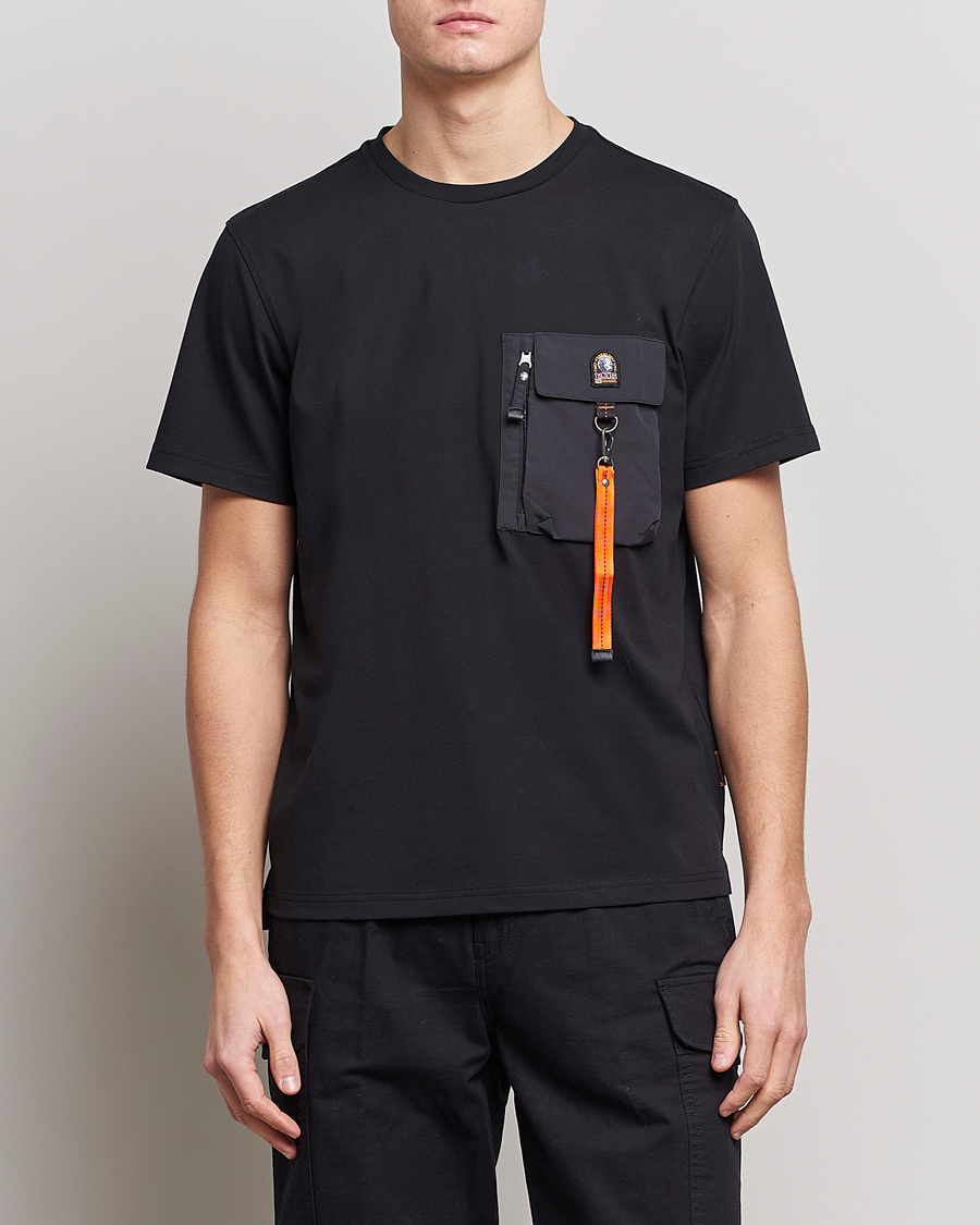 Herr | T-Shirts | Parajumpers | Mojave Pocket Crew Neck Tee Black