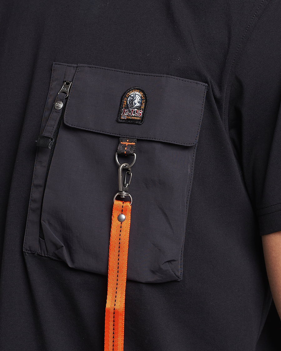 Herr | T-Shirts | Parajumpers | Mojave Pocket Crew Neck Tee Black