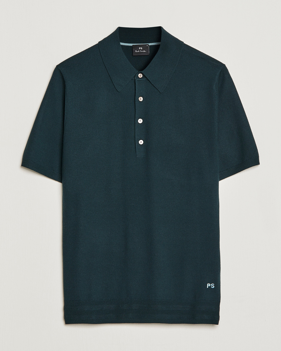 Herr | Tröjor | PS Paul Smith | Merino Wool Polo Green