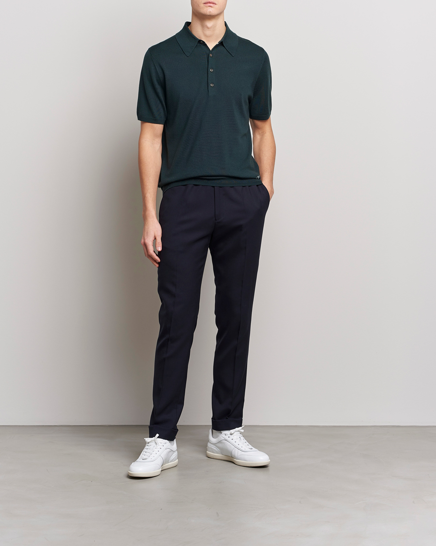 Herr | Tröjor | PS Paul Smith | Merino Wool Polo Green