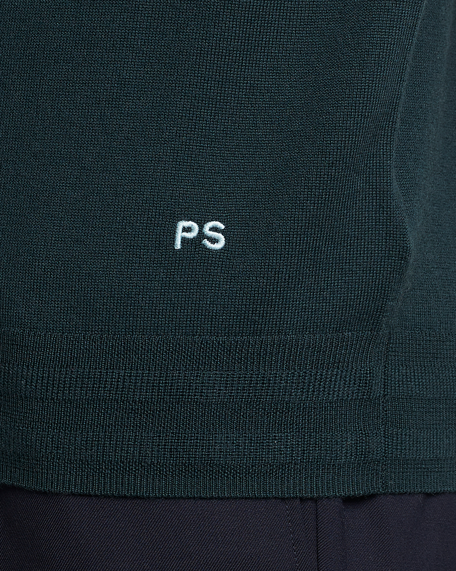 Herr | Tröjor | PS Paul Smith | Merino Wool Polo Green