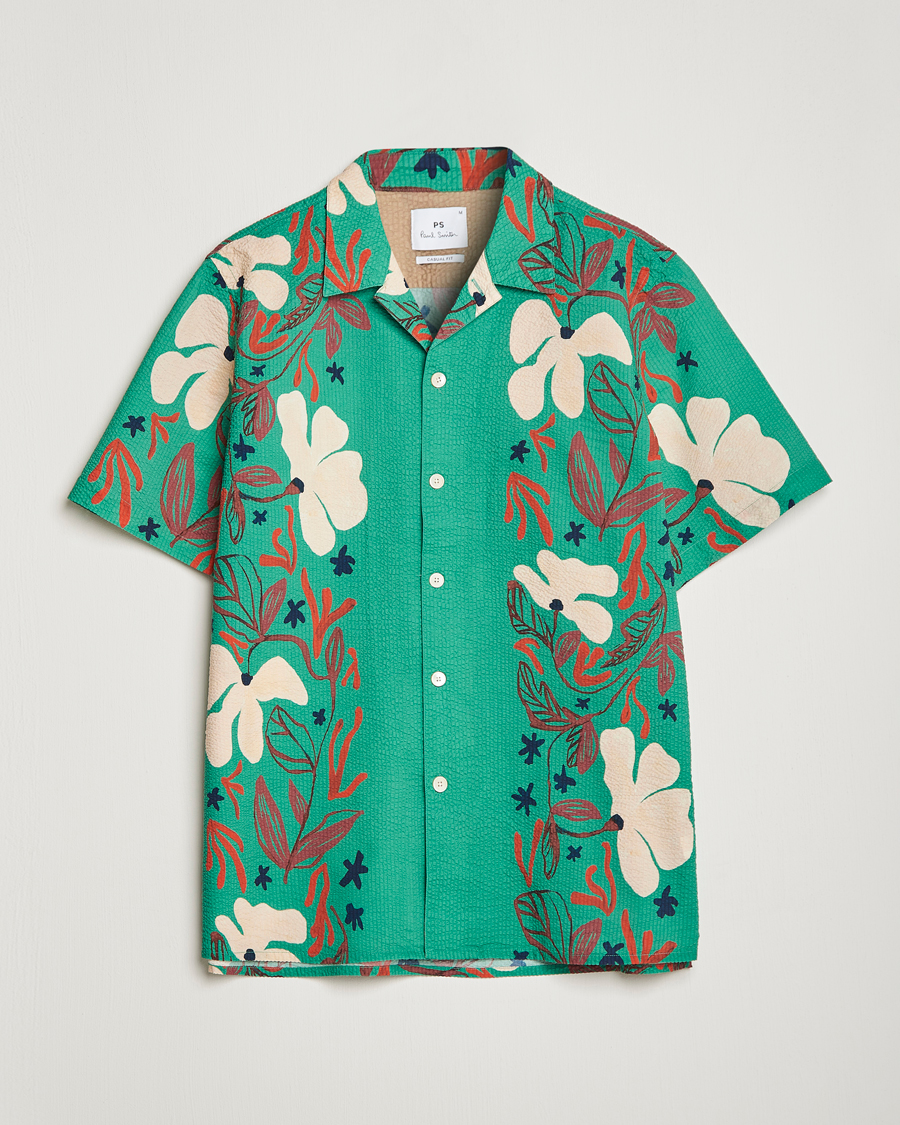 Herr | Skjortor | PS Paul Smith | Cotton Casual Fit Shirt Green