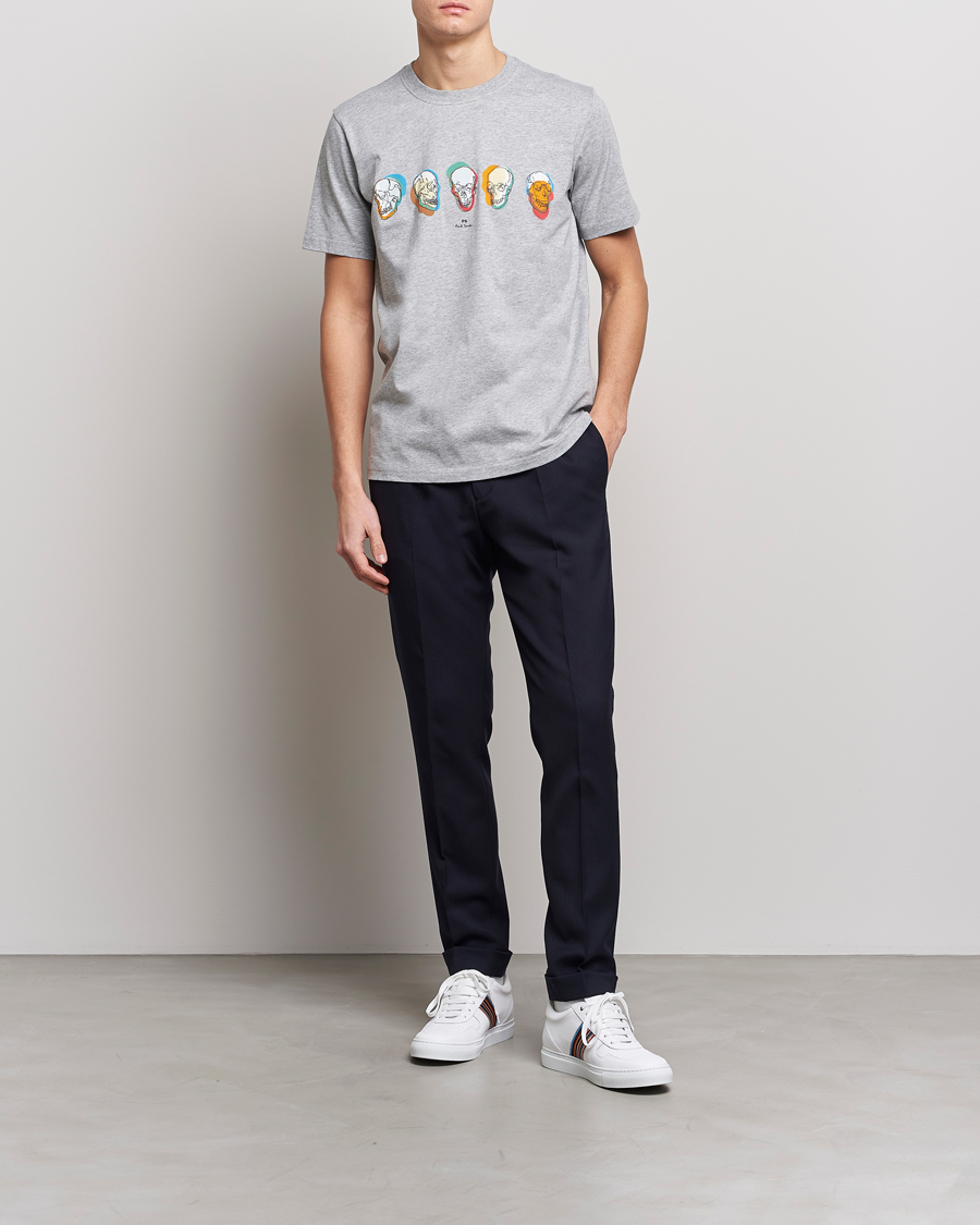 Herr | T-Shirts | PS Paul Smith | Organic Cotton Skull T-Shirt Grey