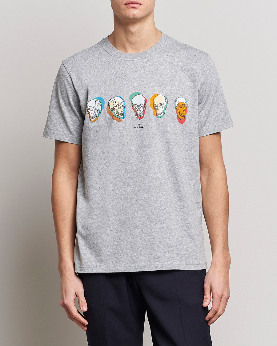 Herr | PS Paul Smith | PS Paul Smith | Organic Cotton Skull T-Shirt Grey