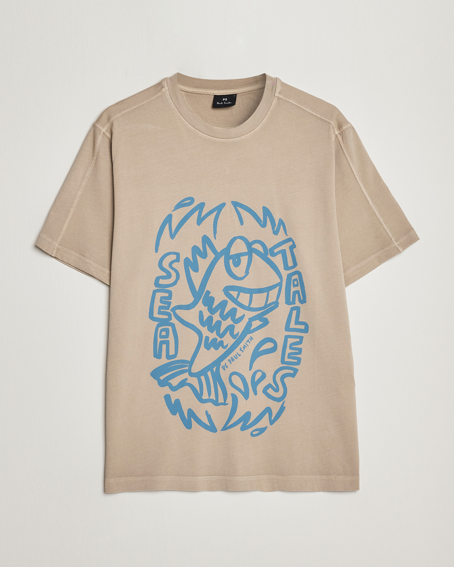 Herr | T-Shirts | PS Paul Smith | Organic Cotton Sea Tales T-Shirt Grey