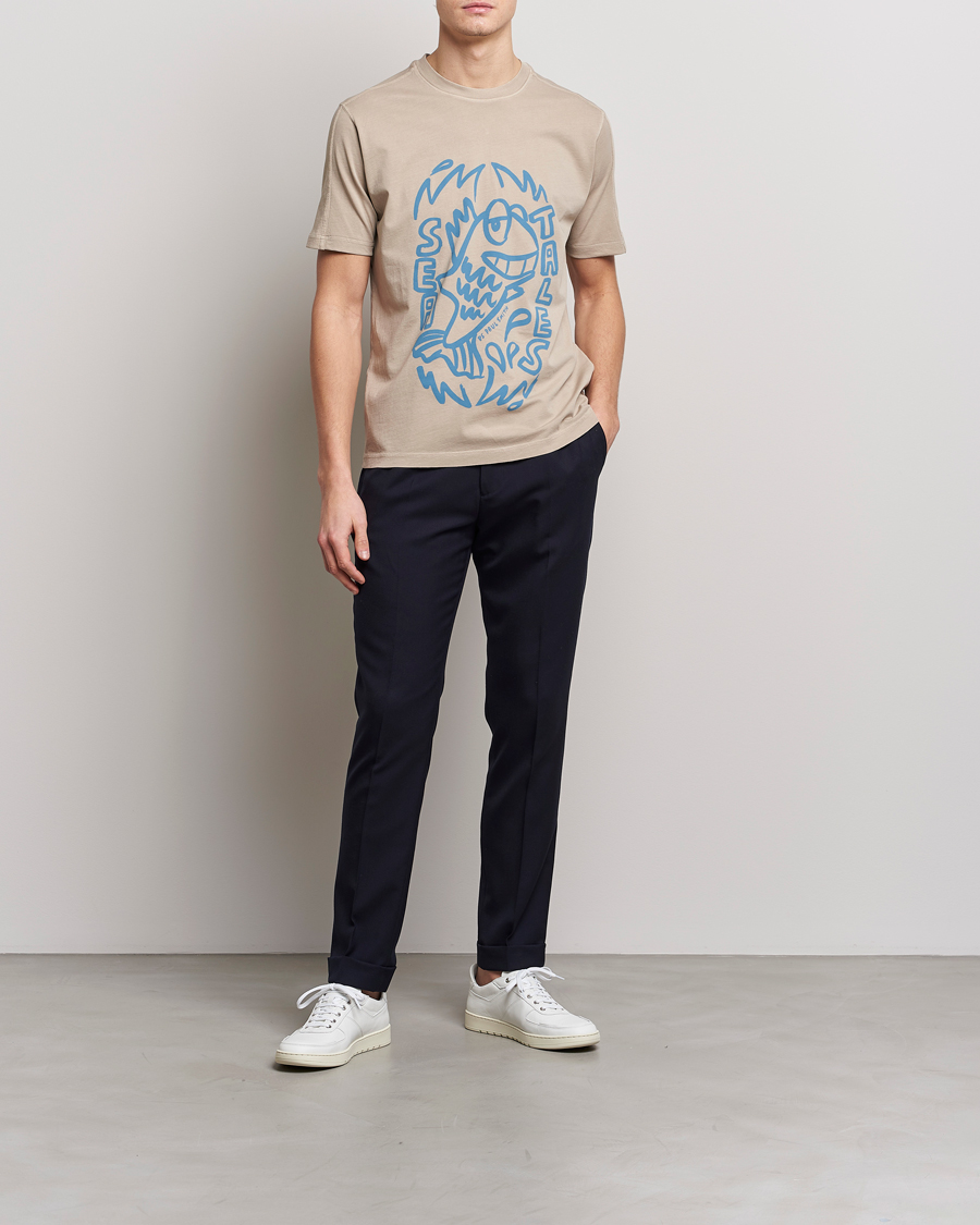 Herr | T-Shirts | PS Paul Smith | Organic Cotton Sea Tales T-Shirt Grey