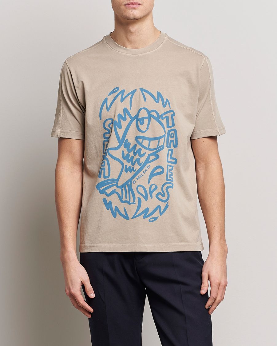 Herr | Kortärmade t-shirts | PS Paul Smith | Organic Cotton Sea Tales T-Shirt Grey