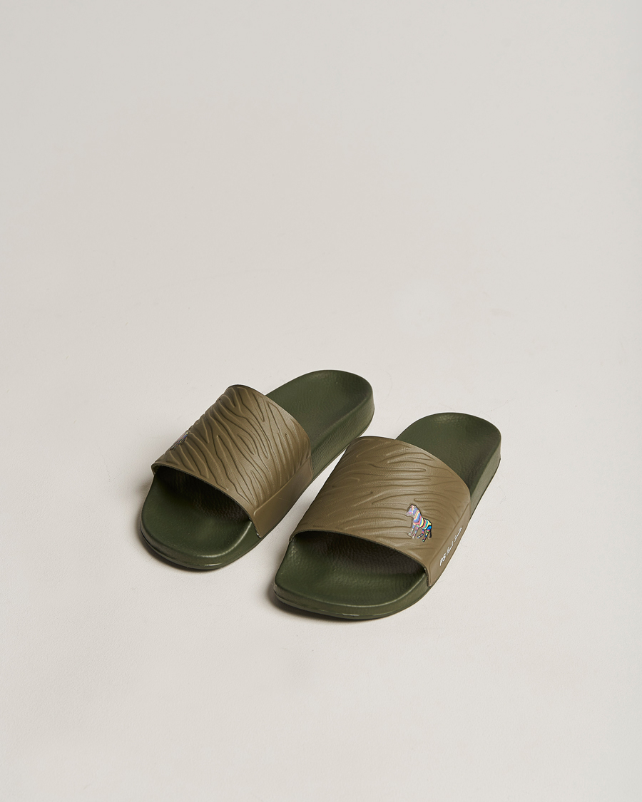 Herr | PS Paul Smith Nyro Zebra Sandal Green | PS Paul Smith | Nyro Zebra Sandal Green