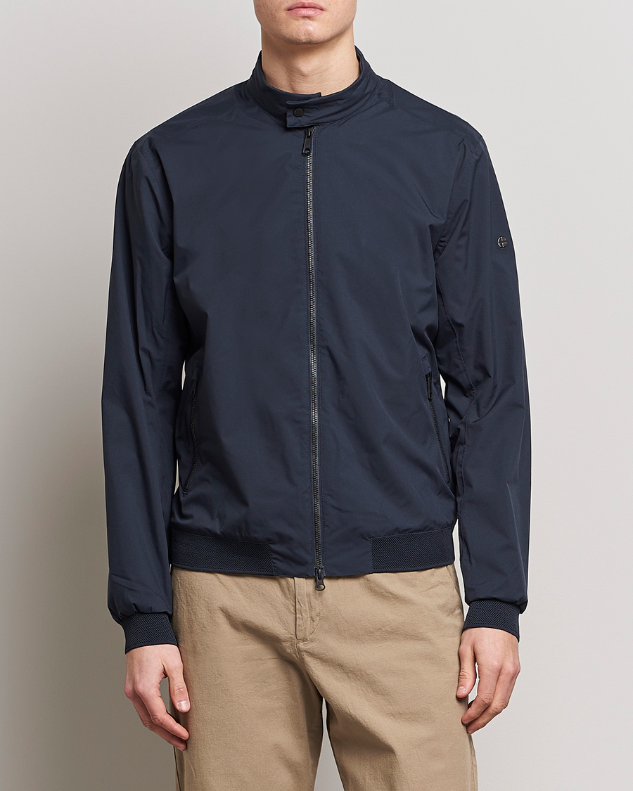 Herr | Kläder | Scandinavian Edition | Plain Waterproof Jacket Midnight Blue