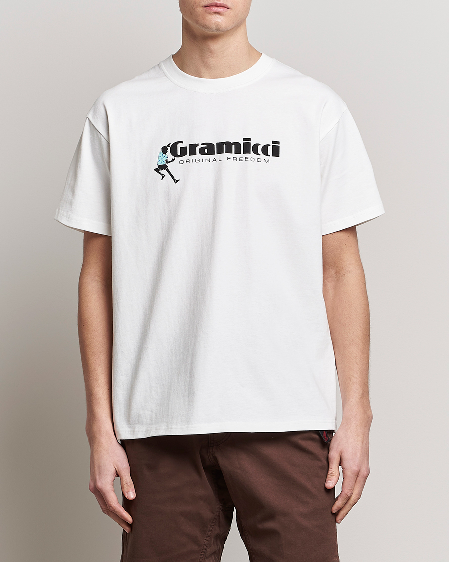 Herr | Outdoor | Gramicci | Organic Cotton Dancing Man T-Shirt White