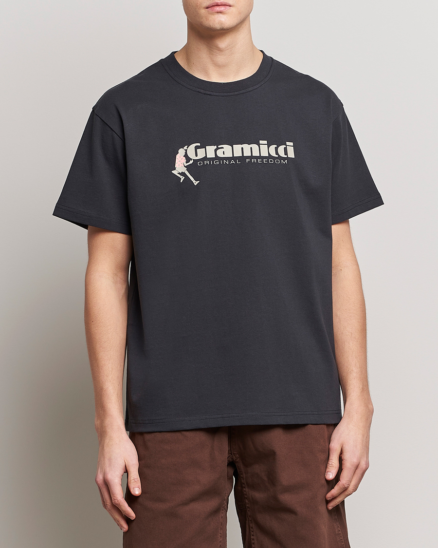 Herr | T-Shirts | Gramicci | Organic Cotton Dancing Man T-Shirt Vintage Black