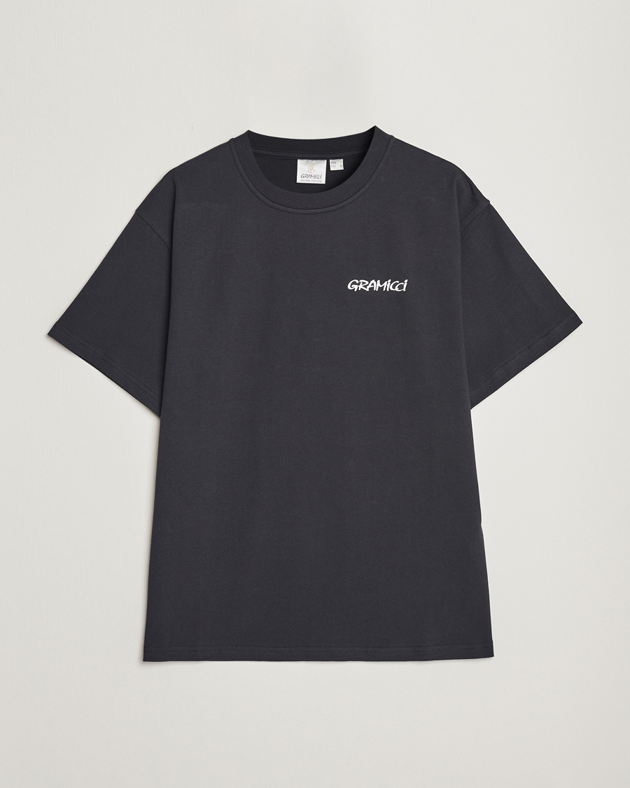 Herr | T-Shirts | Gramicci | Organic Cotton Flower T-Shirt Vintage Black