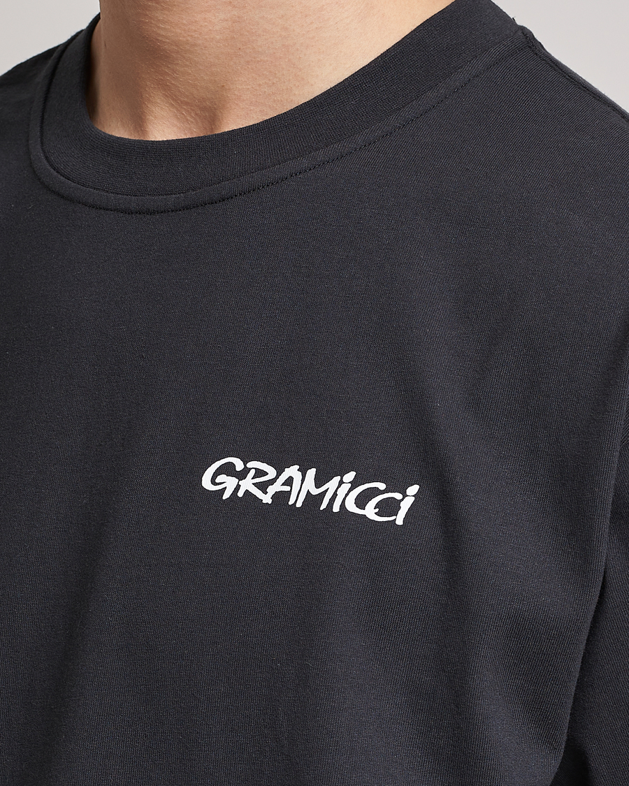 Herr | T-Shirts | Gramicci | Organic Cotton Flower T-Shirt Vintage Black