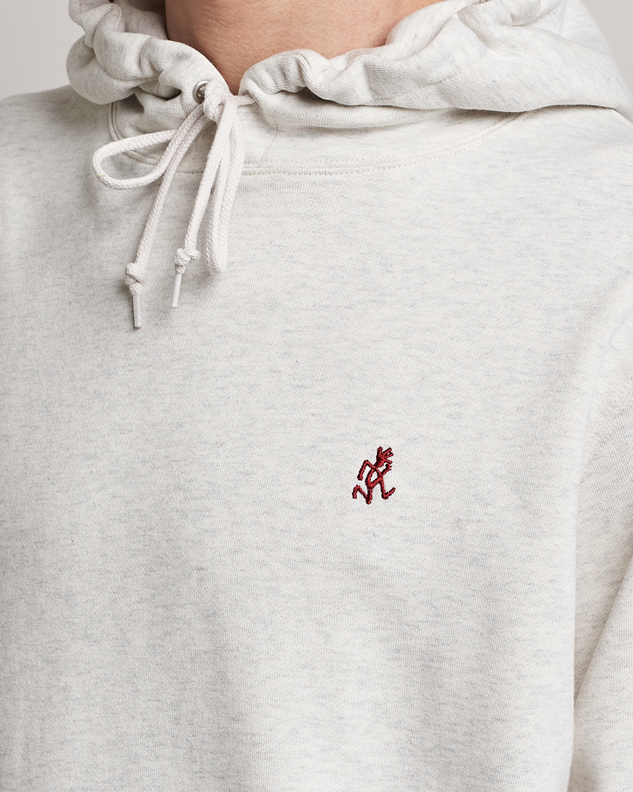 Herr | Tröjor | Gramicci | One Point Hooded Sweatshirt Ash Heather