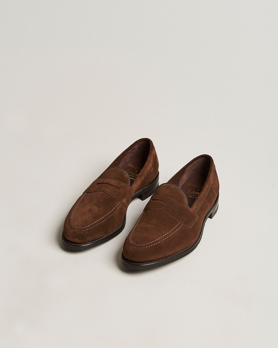 Herr | Mockaskor | Loake 1880 | Grant Shadow Sole Brown Suede