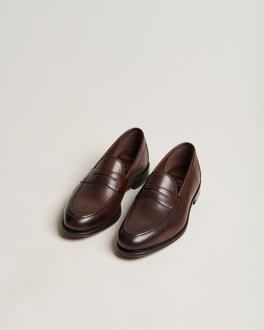 Herr | Avdelningar | Loake 1880 | Hornbeam Eco Penny Loafer Walnut