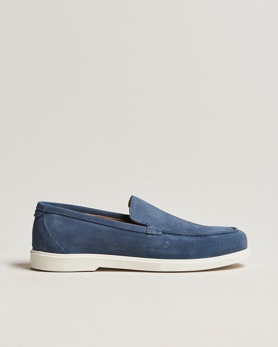 Herr | Loafers | Loake Shoemakers | Tuscany Suede Loafer Denim