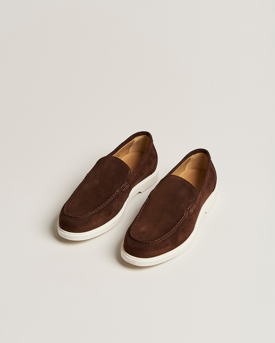 Herr | Best of British | Loake 1880 | Tuscany Suede Loafer Chocolate