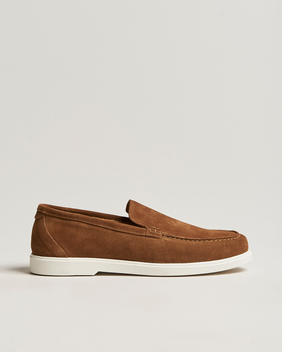 Herr | Loafers | Loake Shoemakers | Tuscany Suede Loafer Chestnut