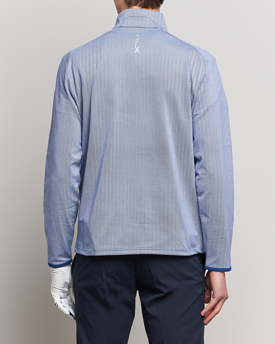 Herr | Tröjor | RLX Ralph Lauren | Luxury Jersey Half Zip Royal Blue