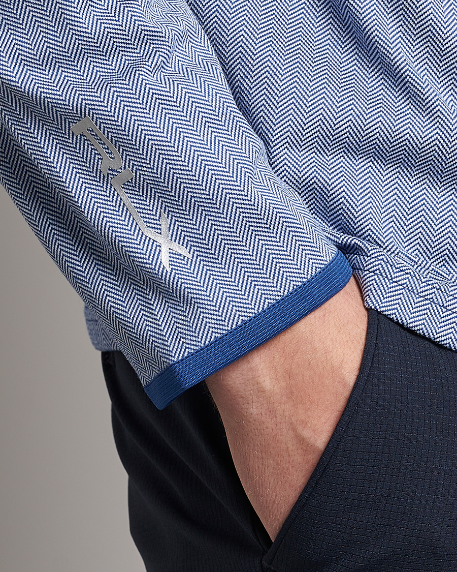 Herr | Tröjor | RLX Ralph Lauren | Luxury Jersey Half Zip Royal Blue