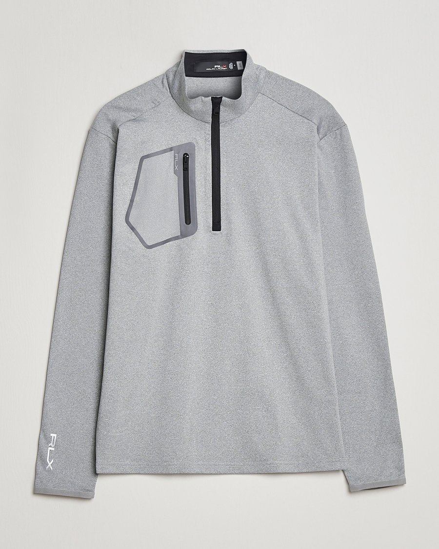Herr | Tröjor | RLX Ralph Lauren | Luxury Jersey Half Zip Andover Heather