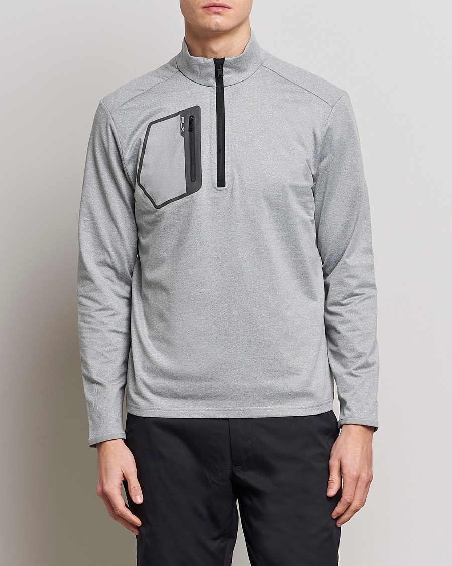 Herr | Tröjor | RLX Ralph Lauren | Luxury Jersey Half Zip Andover Heather