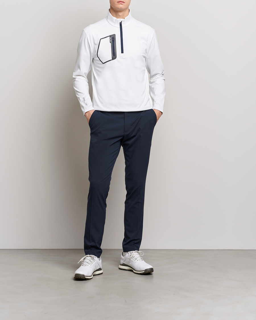 Herr | Tröjor | RLX Ralph Lauren | Jersey Half Zip Ceramic White