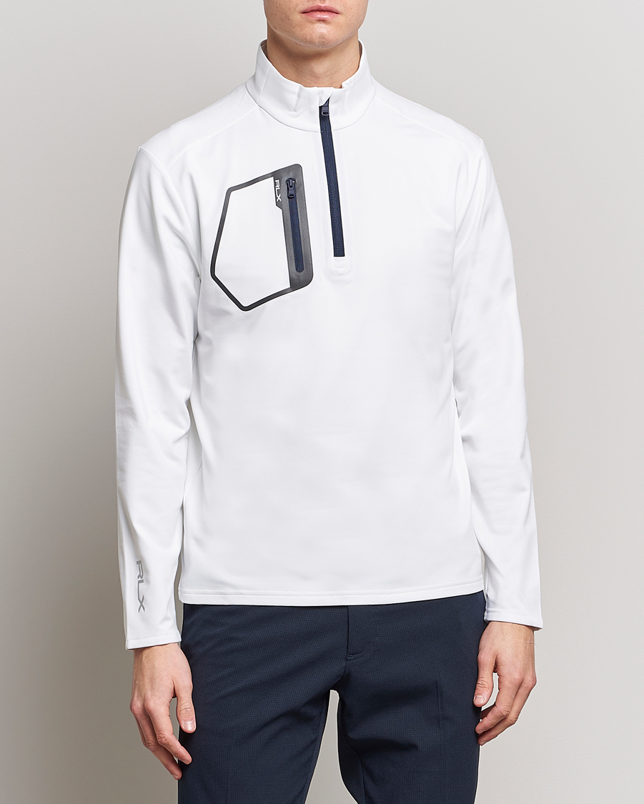 Herr | | RLX Ralph Lauren | Jersey Half Zip Ceramic White