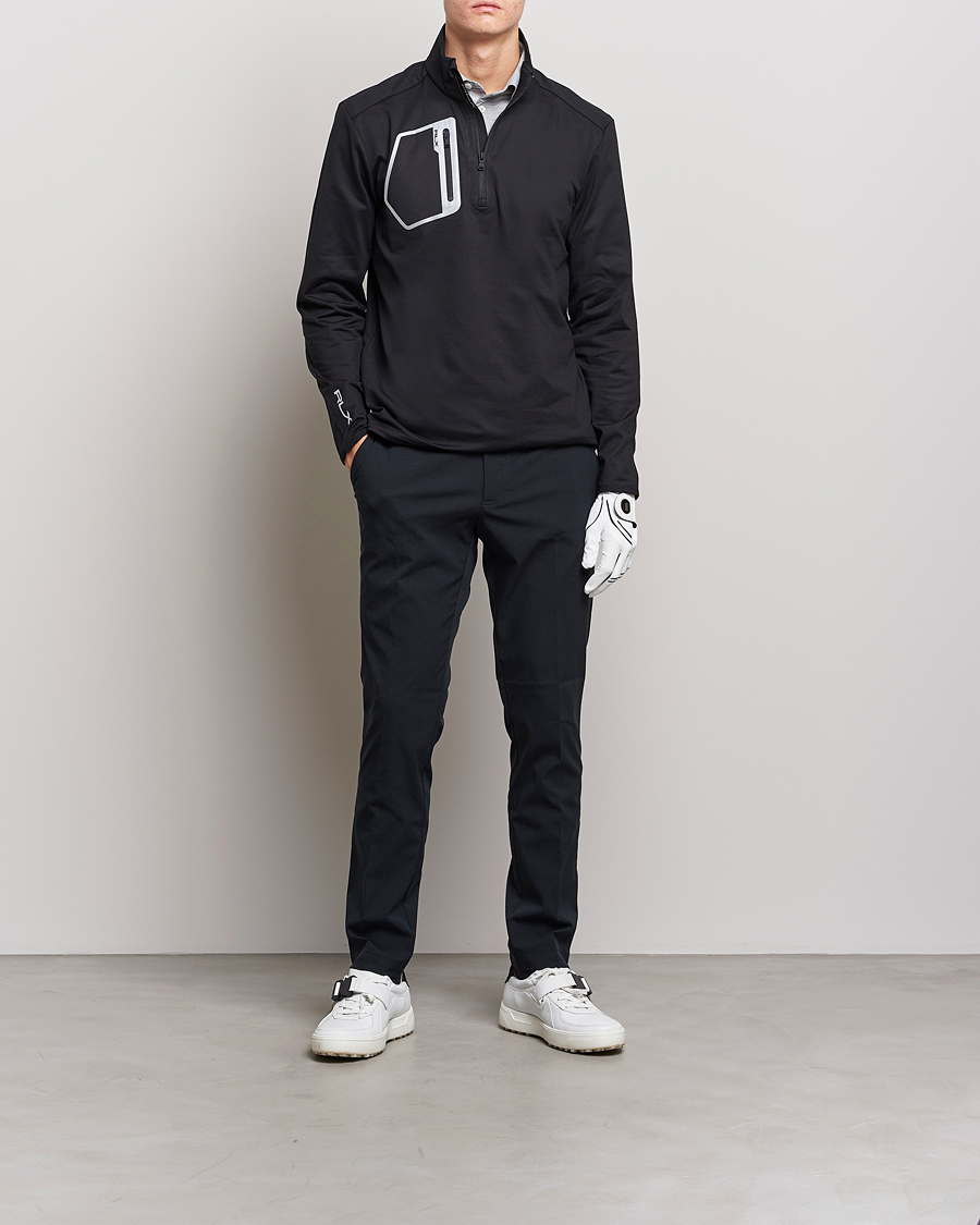 Herr | Tröjor | RLX Ralph Lauren | Luxury Jersey Half Zip Black