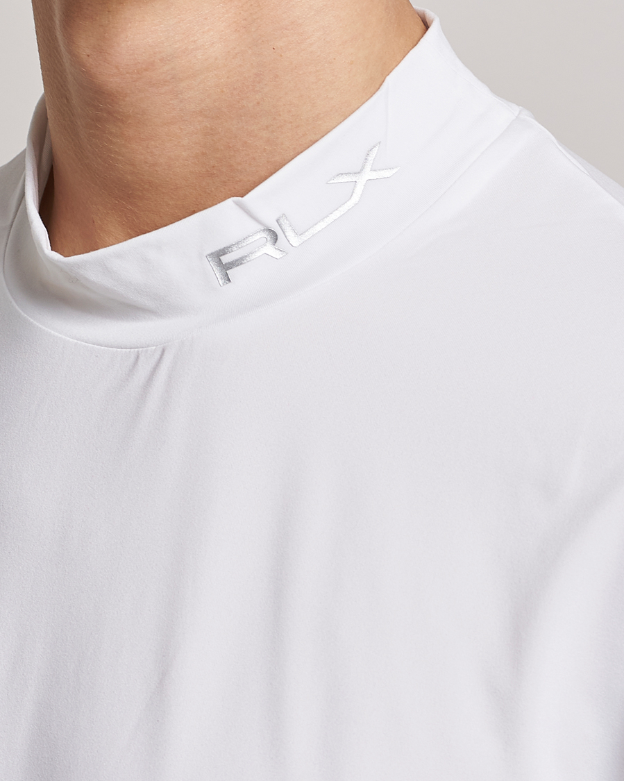 Herr | T-Shirts | RLX Ralph Lauren | Airflow Performance Mock Neck T-Shirt White
