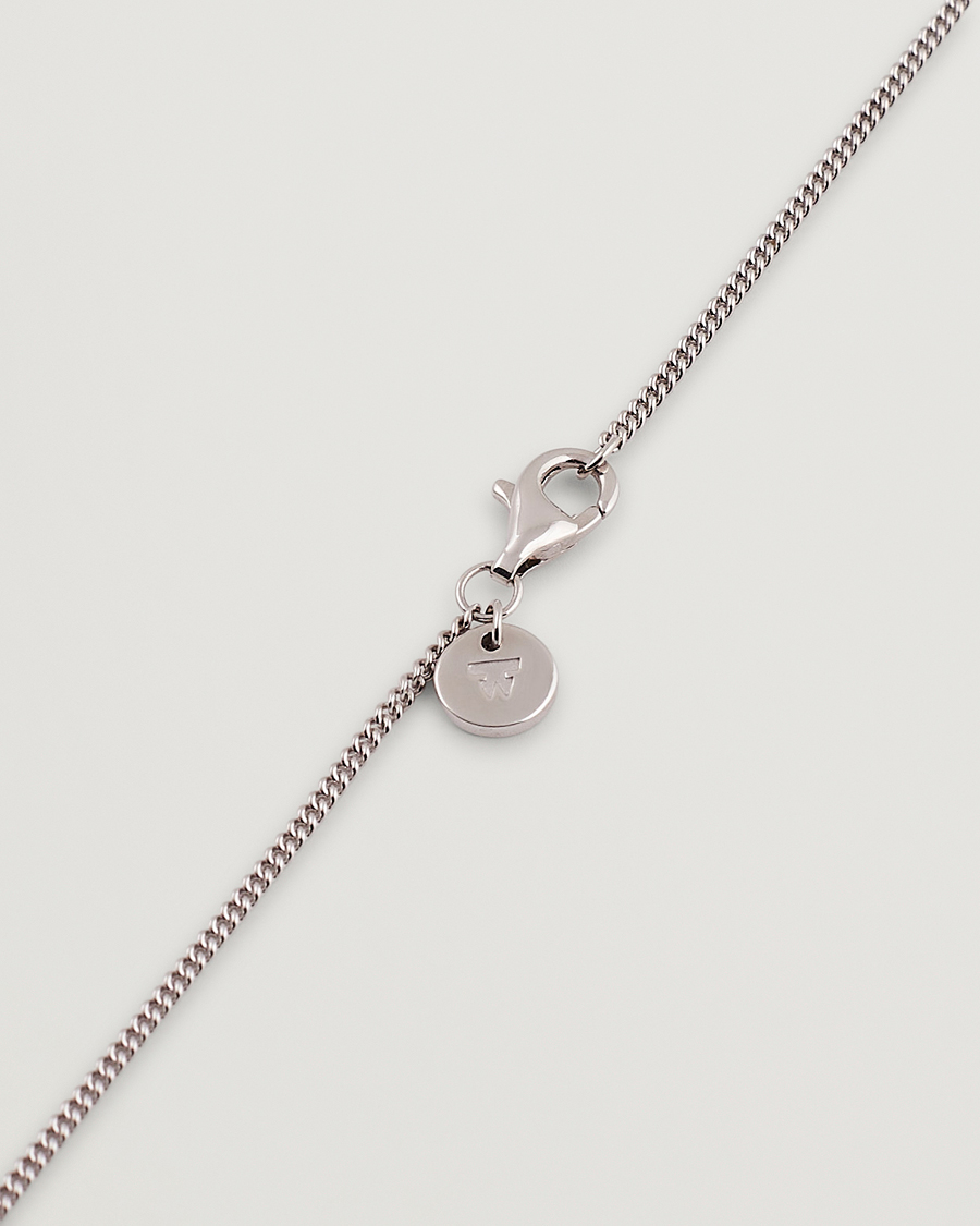 Herr | Tom Wood Mini Cushion Pendant Necklace Silver | Tom Wood | Mini Cushion Pendant Necklace Silver
