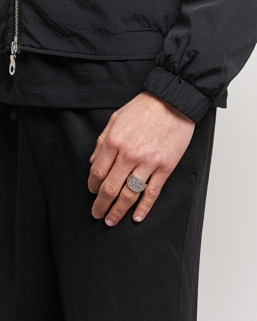 Herr | Tom Wood Mesh Ring Silver | Tom Wood | Mesh Ring Silver